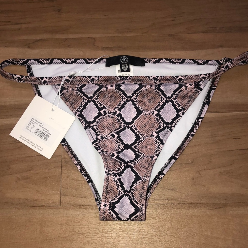 Snake skin bikini bottoms